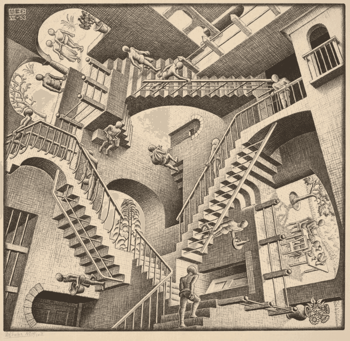 Relativity — M.C. Escher