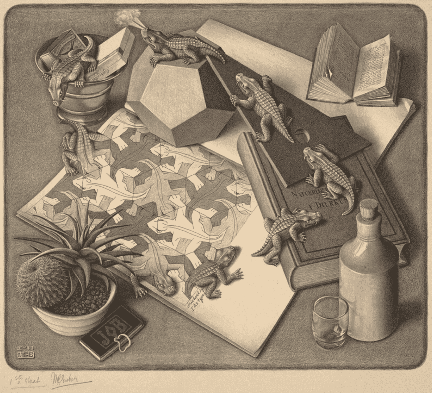 Reptiles — M.C. Escher